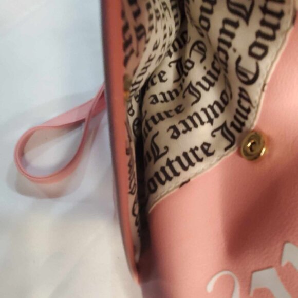Juicy Couture Deboss Logo Pink Icing Shout It Out Crossbody Bag - Picture 7 of 8